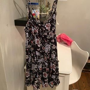 AE Floral Print Strappy Babydoll Tank Top Dress